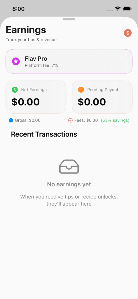 Earnings with Flav Pro